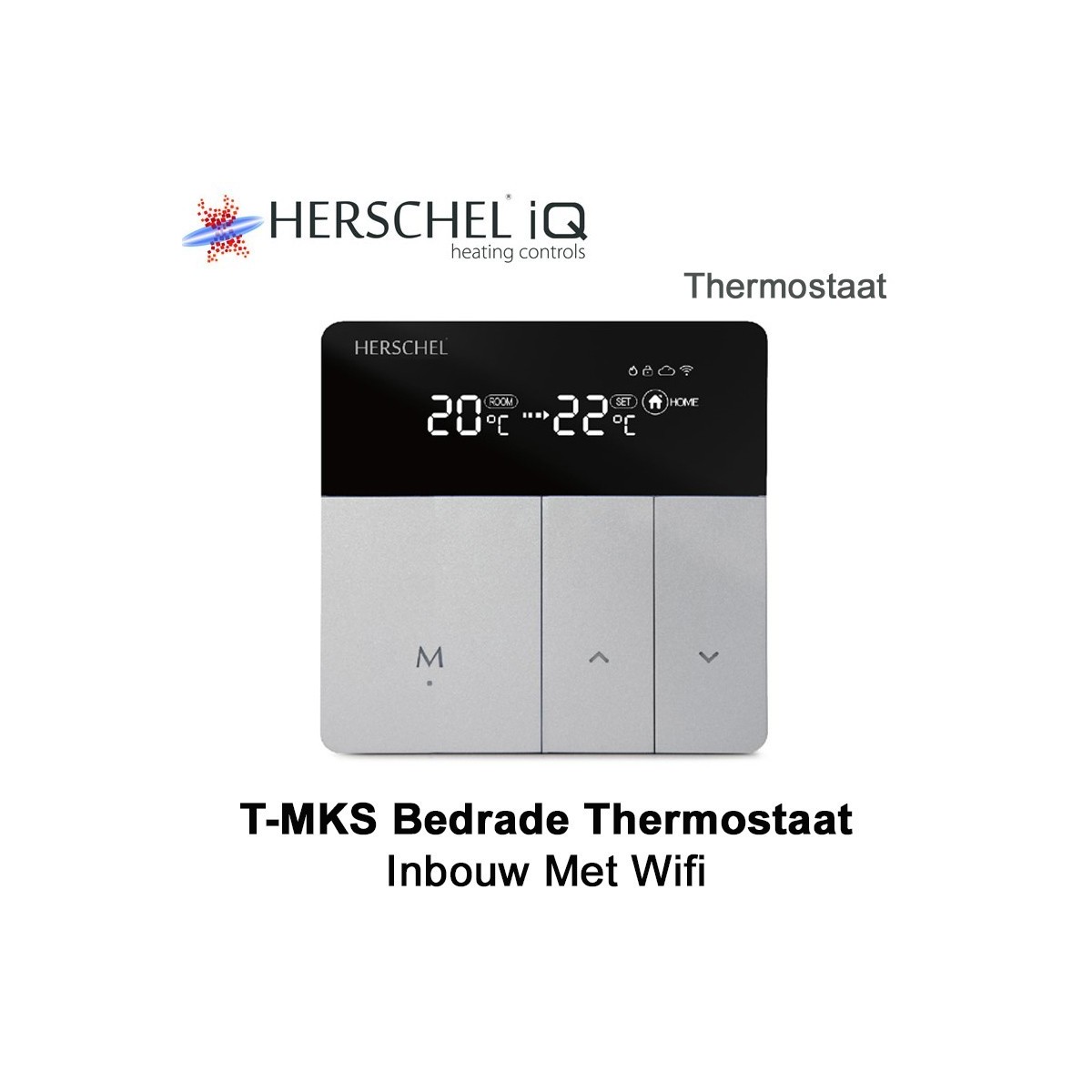 Herschel iQ T-MKS Bedrade wifi thermostaat|Luchtreinigeronline