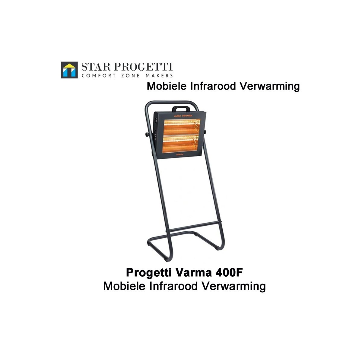 Varma 400F 3000 Watt, Mobiele infrarood verwarming|Luchtreinigeronline