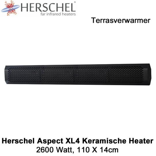 Herschel Aspect XL4 keramische terrasverwarmer 2600 Watt|Luchtreinigeronline