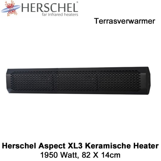 Herschel Aspect XL3 keramische terrasverwarmer 1950 Watt|Luchtreinigeronline