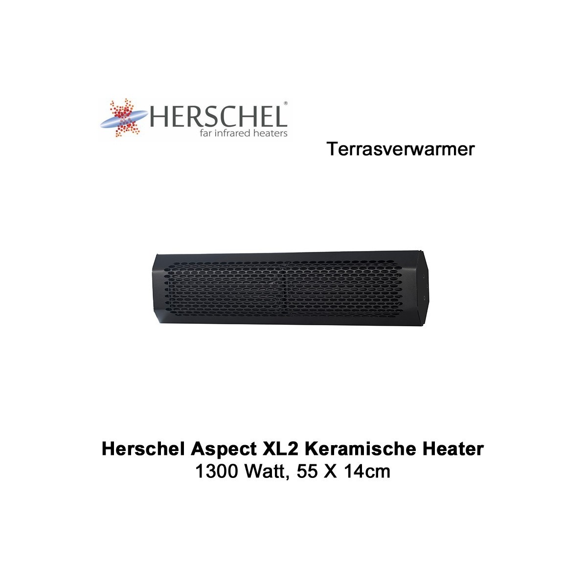 Herschel Aspect XL2 keramische terrasverwarmer 1300 Watt|Luchtreinigeronline