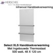 Herschel Select XLS Infrarood Handdoekverwarming, 500 Watt, 48 x 120 cm|Luchtreinigeronline