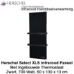 Herschel Select XLS Infrarood Handdoekverwarming zwart, 700 Watt, 60 x 130 cm|Luchtreinigeronline