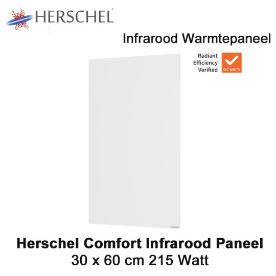 Herschel Comfort infrarood paneel 215 Watt 60 x 30 cm|Luchtreinigeronline