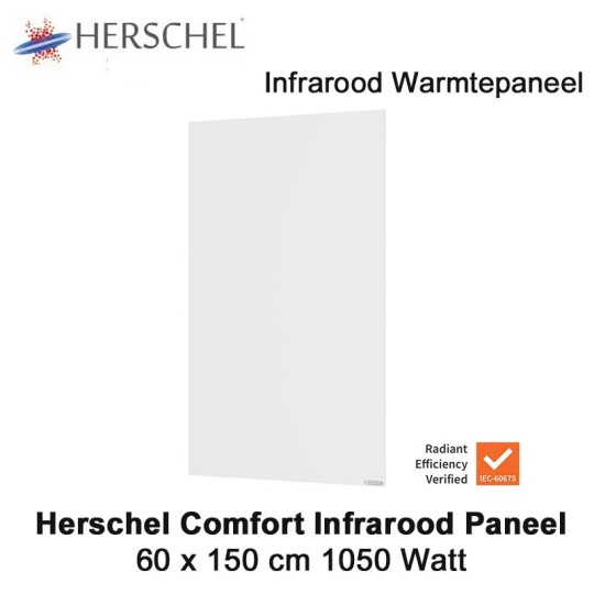 Herschel Comfort infrarood paneel 1050 Watt, 60 x 150 cm|Luchtreinigeronline