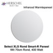 Herschel Select XLS Rond Infrarood Paneel Wit 400 Watt, 70 cm rond|Luchtreinigeronline