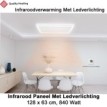 QH-HL Infraroodpaneel 840 Watt met ledverlichting en thermostaat, 63 x 128 cm|Luchtreinigeronline