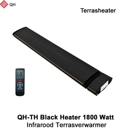 QH-TH Black Heater Infrarood Terrasverwarmer 1800 Watt|Luchtreinigeronline