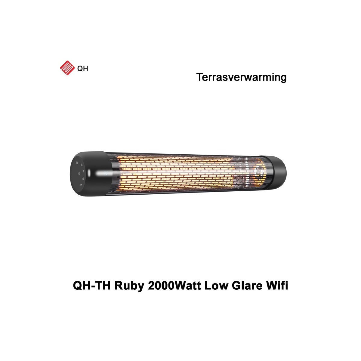 QH-TH Ruby low glare Wifi infrarood heater - 2000 Watt|Luchtreinigeronline