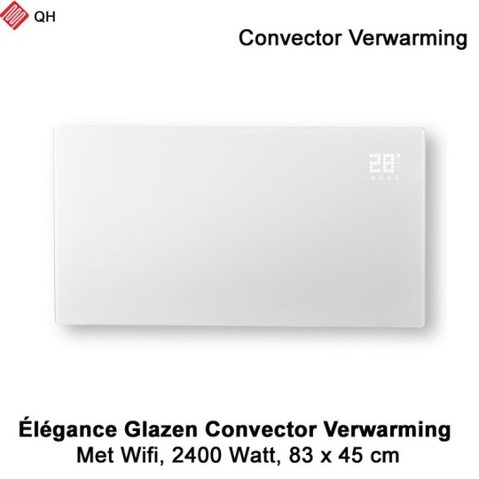 QH Élégance Wifi Convector verwarming 2400 Watt, 83 x 45 cm|Luchtreinigeronline