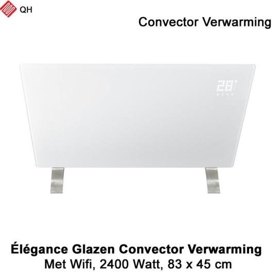 QH Élégance Wifi Convector verwarming 2400 Watt, 83 x 45 cm|Luchtreinigeronline