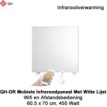 QH-OR Mobiel Infrarood paneel 450W met witte lijst, 60,5 x 70 cm|Luchtreinigeronline