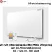 QH-OR Mobiel Infrarood paneel 700W met witte lijst, 60,5 x 120,5 cm|Luchtreinigeronline