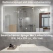 QH Smart Spiegel infraroodverwarming met LED verlichting en Wifi, 60 x 100 cm 350 Watt|Luchtreinigeronline