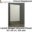 Leranti Spiegel 360 Watt infrarood paneel, 60 x 60 cm|Luchtreinigeronline