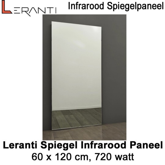 Leranti Spiegel 720 Watt infrarood paneel, 60 x 120 cm|Luchtreinigeronline