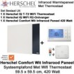 Herschel Comfort 420 Watt infrarood paneel wit voor systeemplafond met thermostaat|Luchtreinigeronline