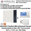 Herschel Comfort 850 Watt infrarood paneel wit voor systeemplafond met thermostaat|Luchtreinigeronline