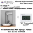 Herschel Select XLS spiegel infrarood paneel met WiFi thermostaat, 350 Watt, 60 x 60 cm|Luchtreinigeronline
