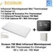 Ecosun Infrarood Paneel 700 Watt 60 x 120 cm, met Optima W Exclusive Pro thermostaat en ontvanger|Luchtreinigeronline