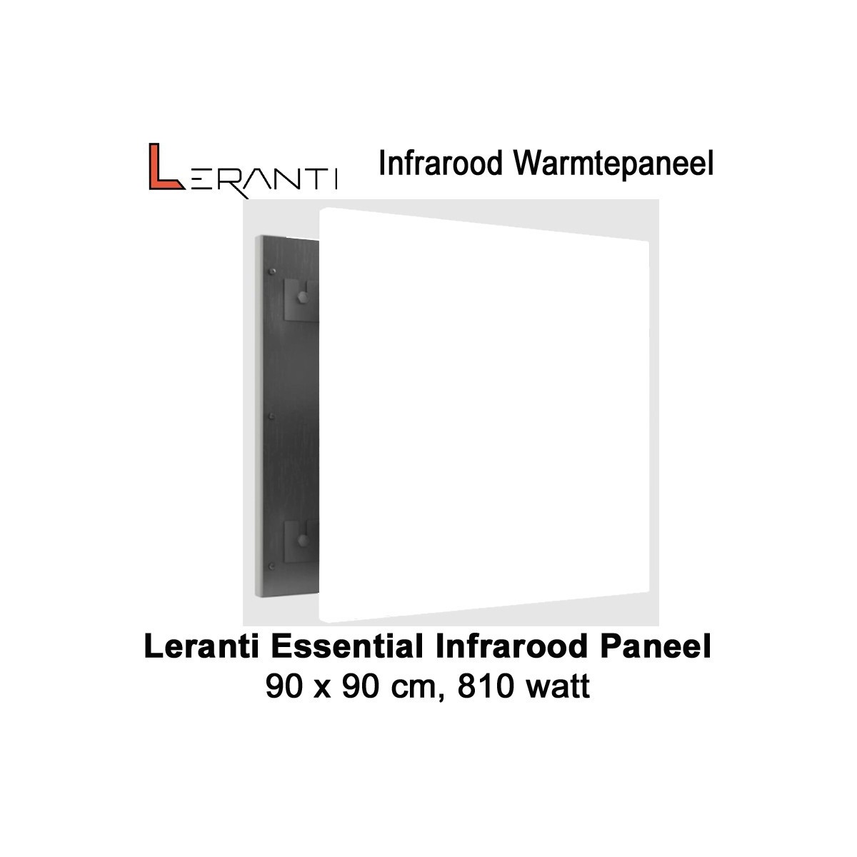 Leranti Essential 810 Watt infrarood paneel, 90 x 90 cm|Luchtreinigeronline