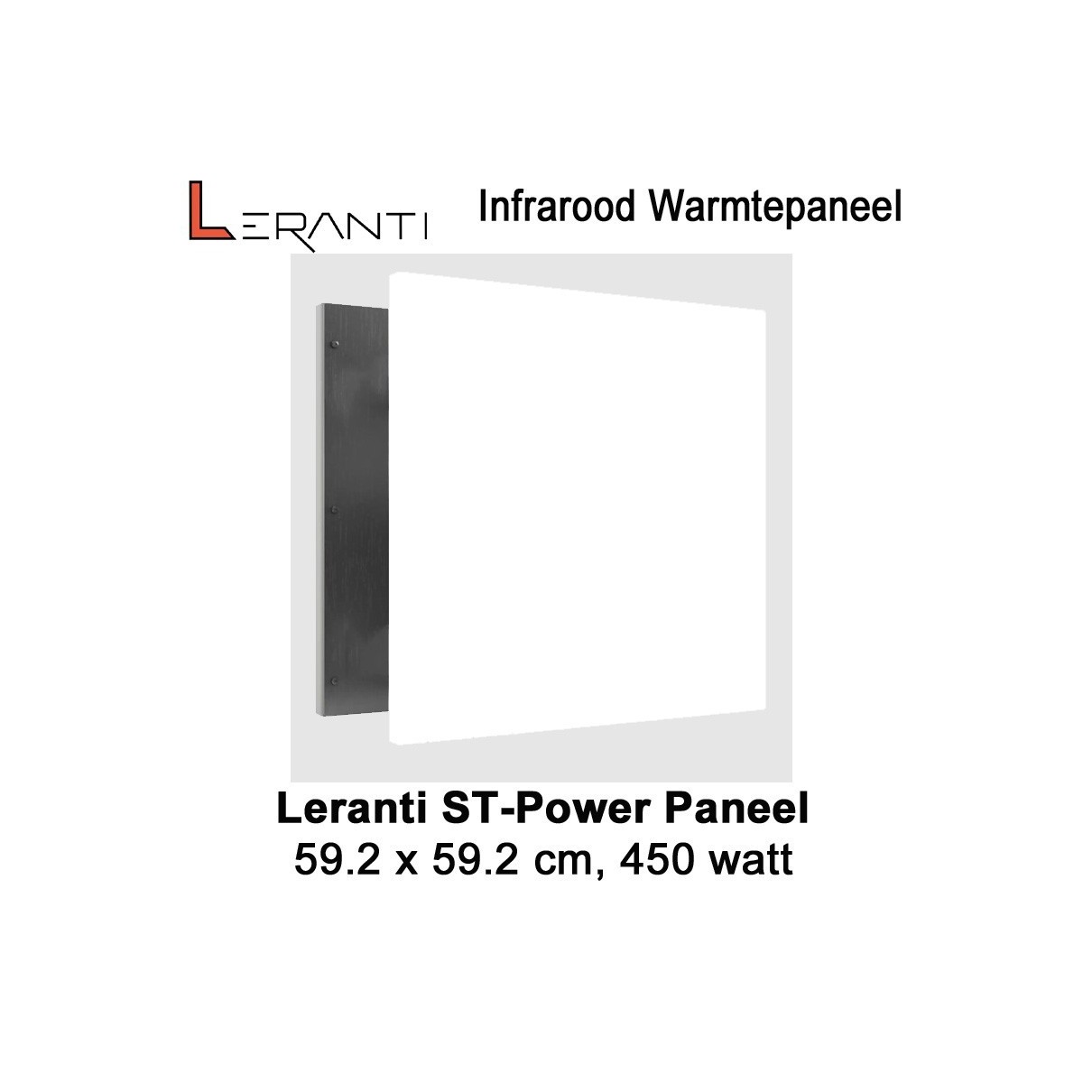 Leranti ST Power 450 Watt infrarood paneel, 60 x 60 cm|Luchtreinigeronline