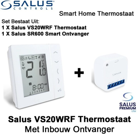 Salus VS20WRF Thermostaat met SR600 of SPE600 Ontvanger|Luchtreinigeronline