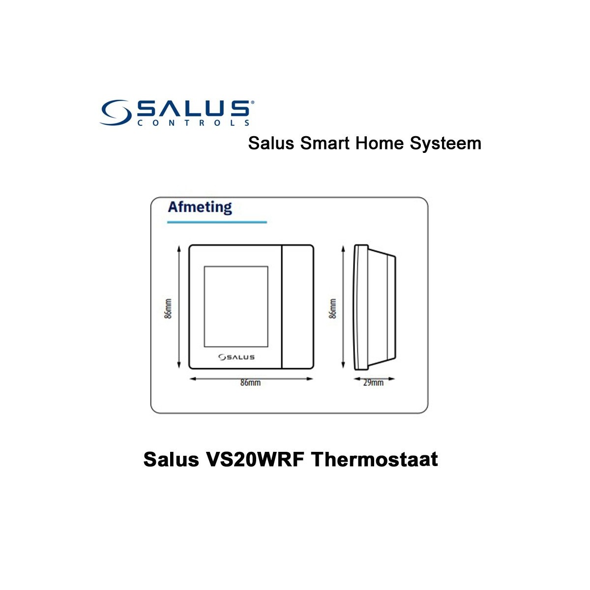Salus Starterset UGE600 Home Gateway Met VS20WRF Thermostaat en SR600 of SPE600 Ontvanger|Luchtreinigeronline