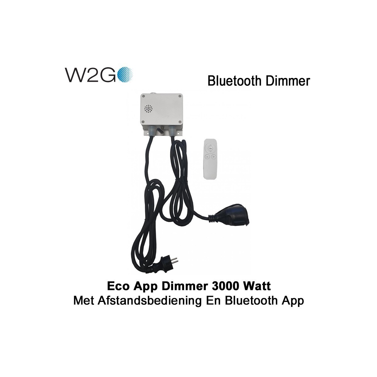 W2GO Dimmer 3000 Watt met Afstandsbediening en Bluetooth App|Luchtreinigeronline