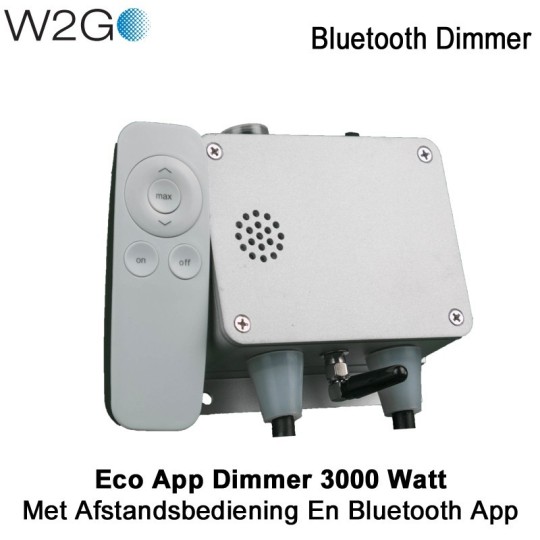 W2GO Dimmer 3000 Watt met Afstandsbediening en Bluetooth App|Luchtreinigeronline