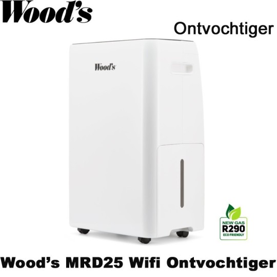 Woods MRD25 Wifi Luchtontvochtiger, tot 120 m²|Luchtreinigeronline