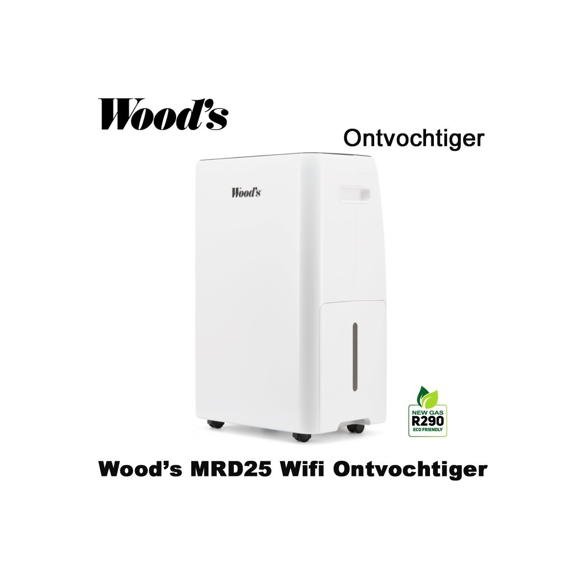 Woods MRD25 Wifi Luchtontvochtiger, tot 120 m²|Luchtreinigeronline