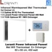 Leranti Power 450 Watt infrarood paneel met Optima W R2 Pro wifi thermostaat en ontvanger|Luchtreinigeronline