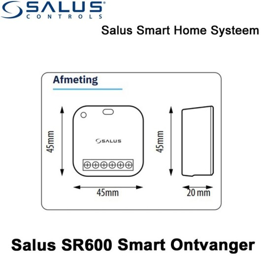 Salus Starterset UGE600 Home Gateway Met VS20WRF Thermostaat en SR600 of SPE600 Ontvanger|Luchtreinigeronline
