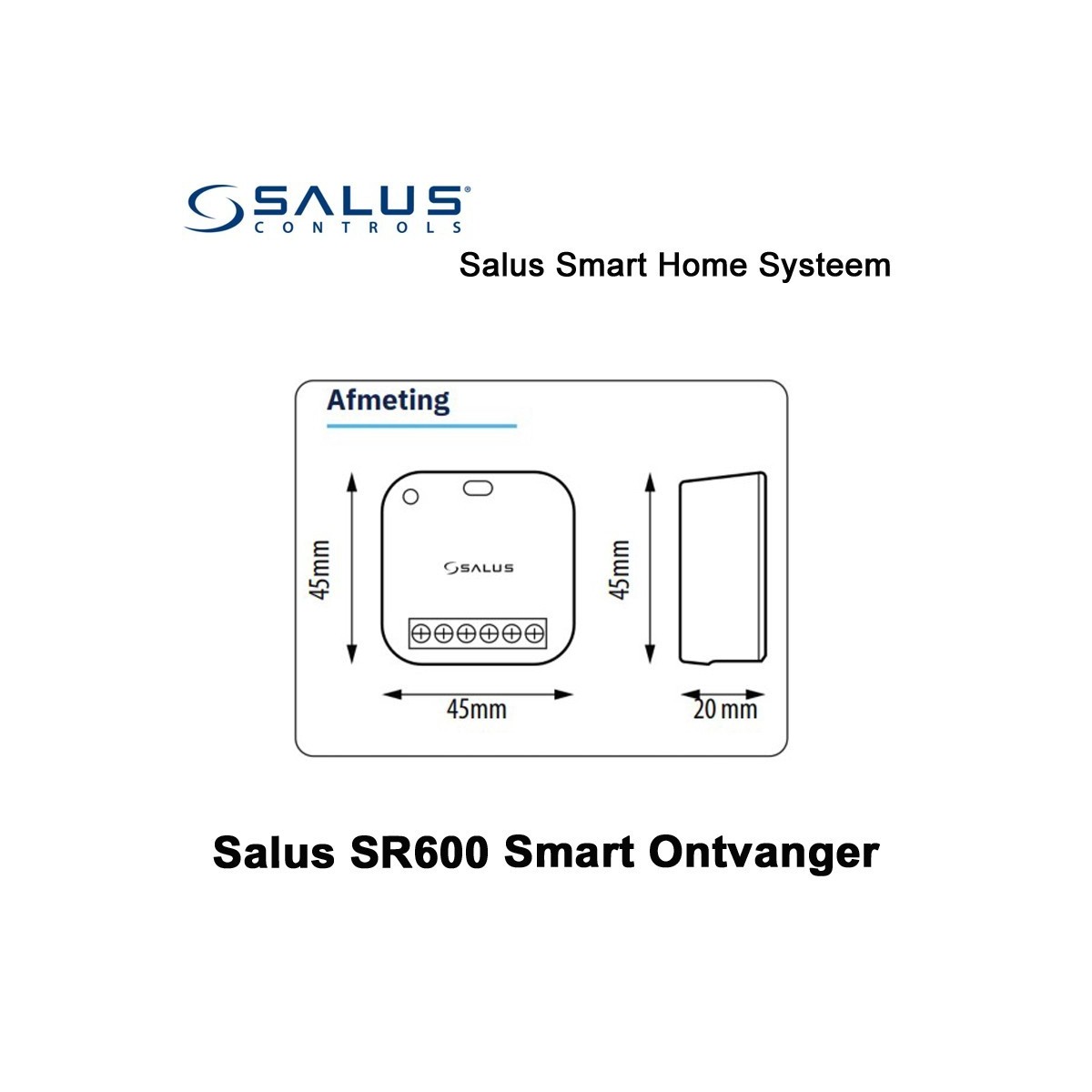 Salus Starterset UGE600 Home Gateway Met SQ610BRF Quantum Thermostaat Zwart en SR600 of SPE600 Ontvanger|Luchtreinigeronline
