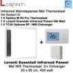 Leranti Essential 450 Watt infrarood paneel met Optima W R2 Pro thermostaat en ontvanger|Luchtreinigeronline