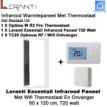 Leranti Essential 720 Watt infrarood paneel met Optima W R2 Pro thermostaat en ontvanger|Luchtreinigeronline