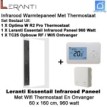 Leranti Essential 960 Watt infrarood paneel met Optima W Exclusive thermostaat en ontvanger|Luchtreinigeronline