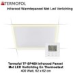 Termofol TF-SP400 infrarood paneel met LED verlichting en thermostaat, 62 x 62cm|Luchtreinigeronline