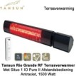 Tansun Rio Grande RF 1500 Watt terrasverwarmer met afstandsbediening|Luchtreinigeronline