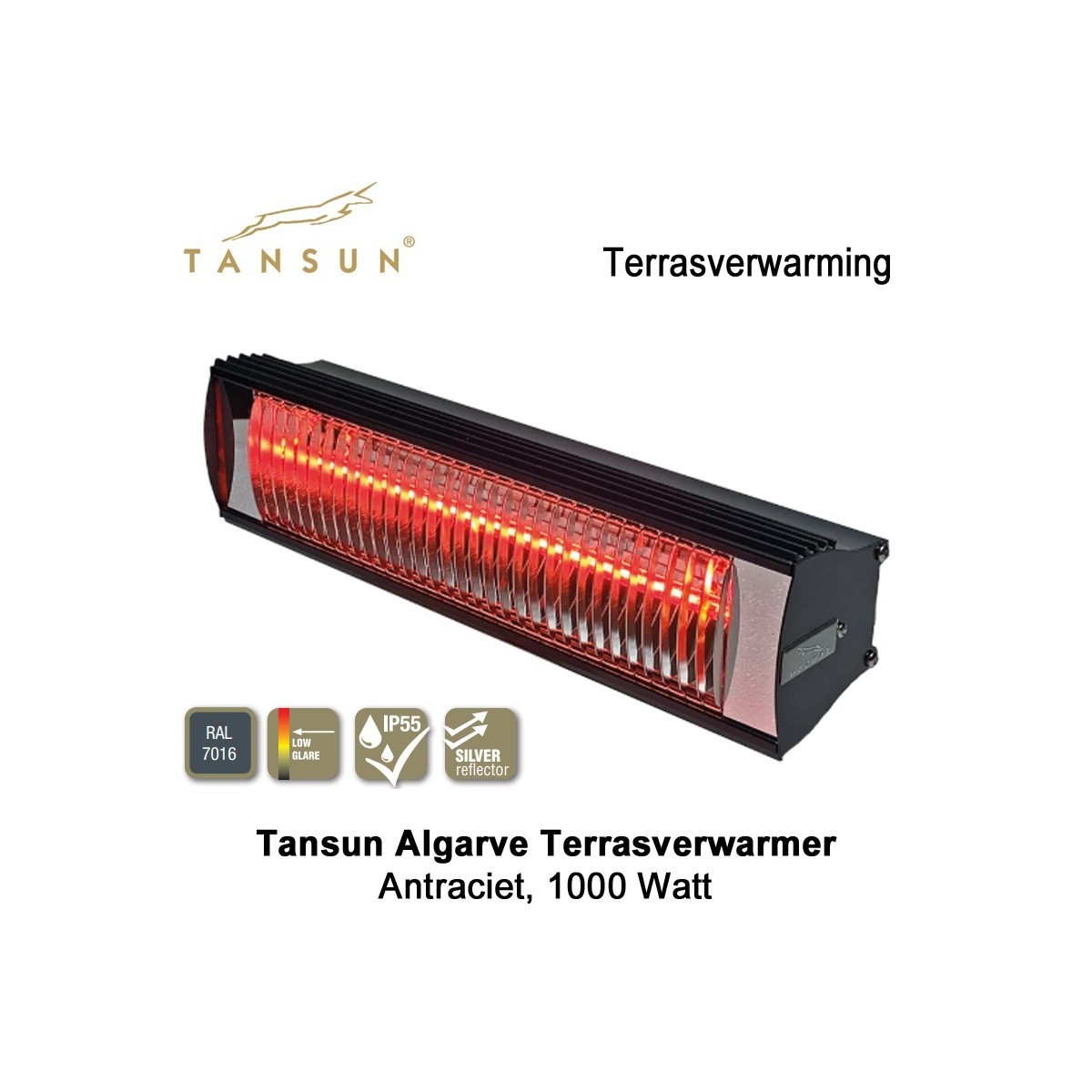 Tansun Algarve 1000 Watt Terrasverwarmer|Luchtreinigeronline