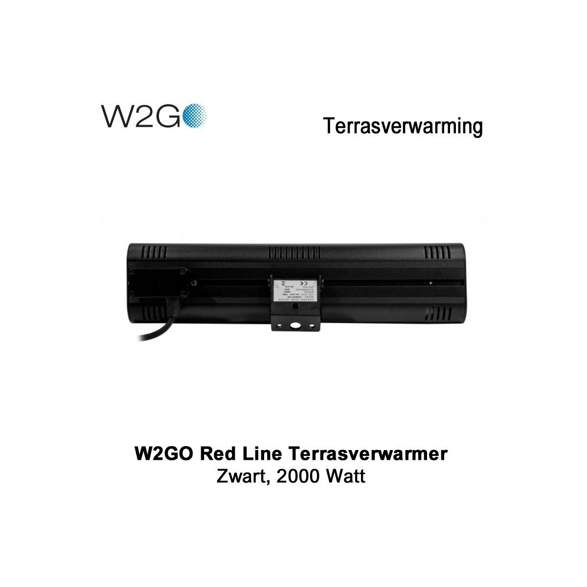 W2Go Red Line Terrasverwarmer 2000 watt|Luchtreinigeronline