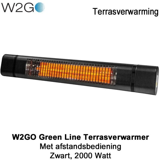 W2Go Green line Terrasverwarmer 2000 watt|Luchtreinigeronline