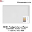 QH-6H Prestige 1500 Watt infraroodpaneel 78 x 64 cm met Wifi thermostaat|Luchtreinigeronline