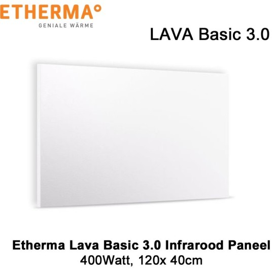 Etherma Lava Basic 3.0 infrarood paneel 400 Watt 120 x 40 cm|Luchtreinigeronline