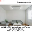 QH-6H LED Prestige Infraroodpaneel 1840 Watt met LED verlichting en thermostaat, 106 x 64 cm|Luchtreinigeronline
