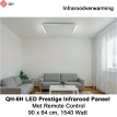 QH-6H LED Prestige Infraroodpaneel 1540 Watt met LED verlichting en thermostaat, 90 x 64 cm|Luchtreinigeronline