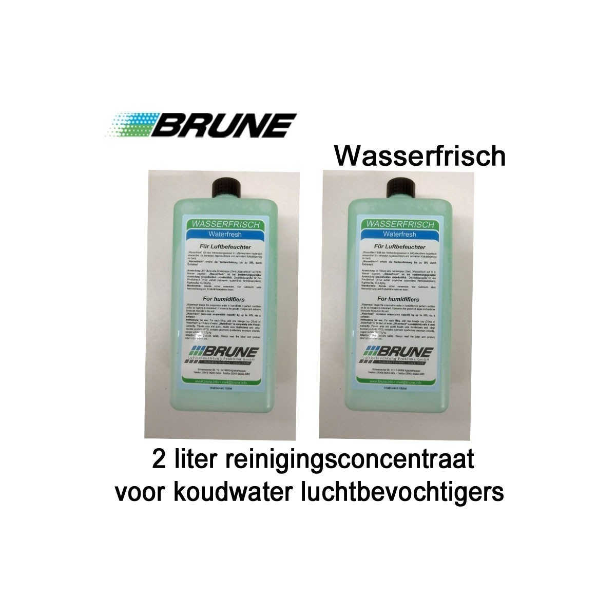 Wasserfrisch 2 liter reinigingsconcentraat voor koudwater luchtbevochtigers|Luchtreinigeronline