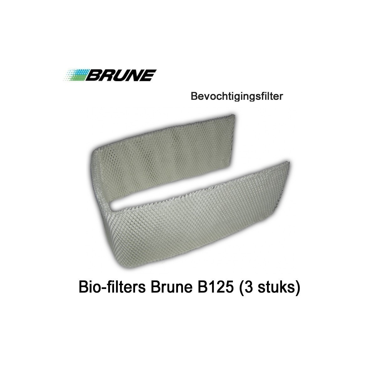 Brune Biofilters voor B125 (set van 3)|Luchtreinigeronline